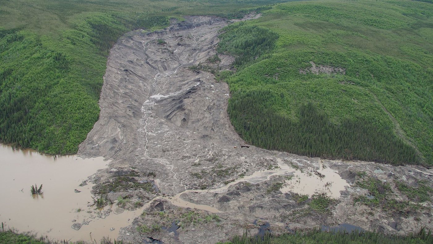 Climate change triggers permafrost landslides with house-size ice blocks in Canada