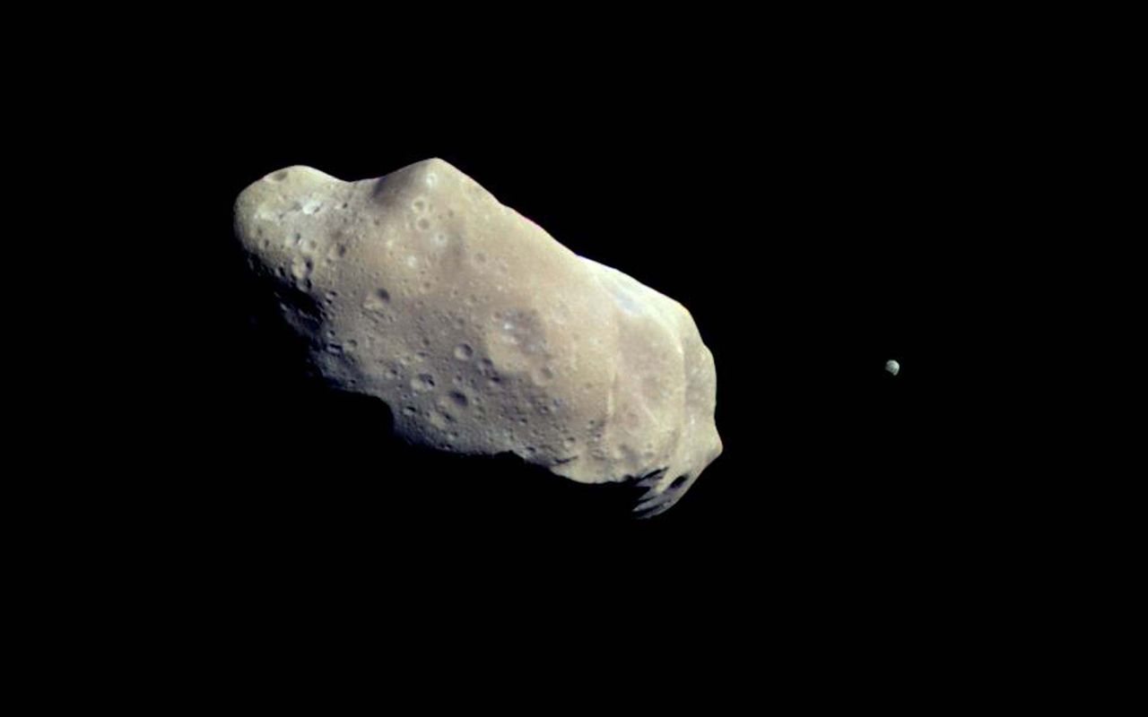 Galileo spacecraft discovers first asteroid moon during 1993 flyby