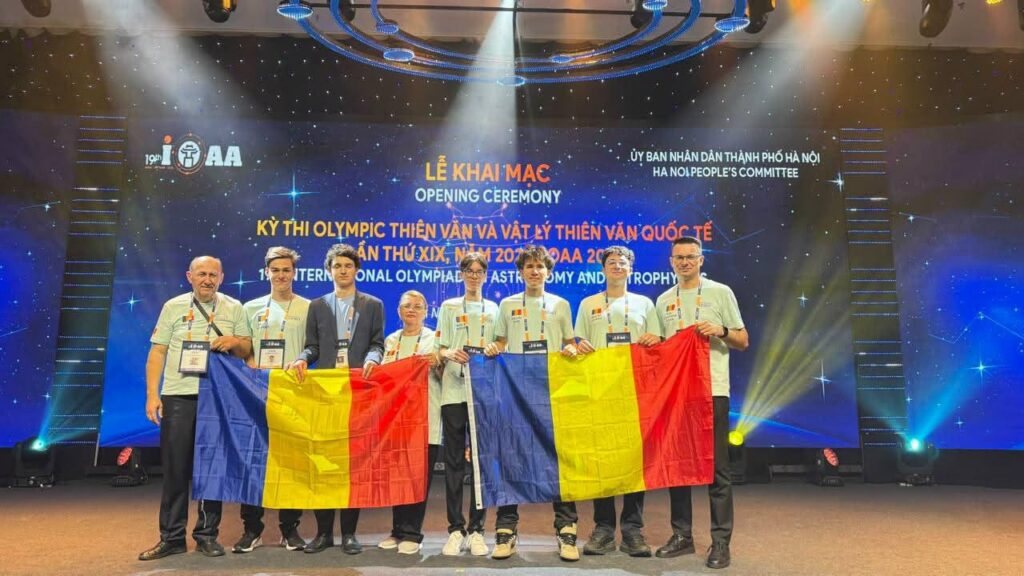 Romania Wins Three Gold and Two Silver Medals at the 2026 International Astronomy and Astrophysics Olympiad