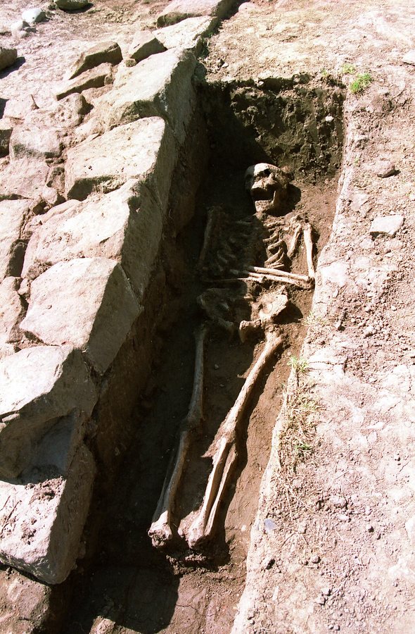 Landslide Exposes 6th-Century B.C. Picene Burial in Central Italy