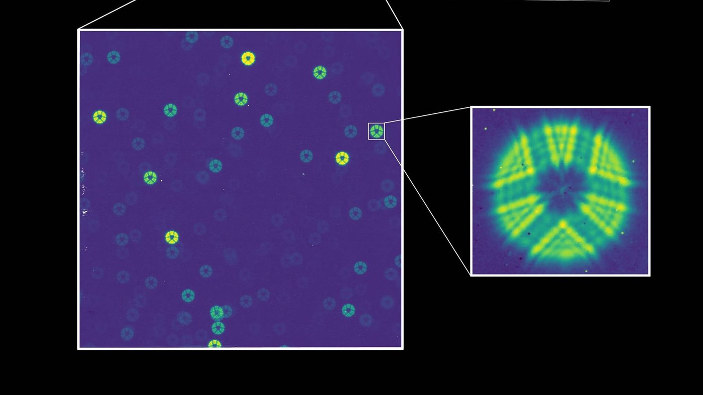 NASA's Roman Telescope Returns First Test Image, Stars Glow Neon-Green